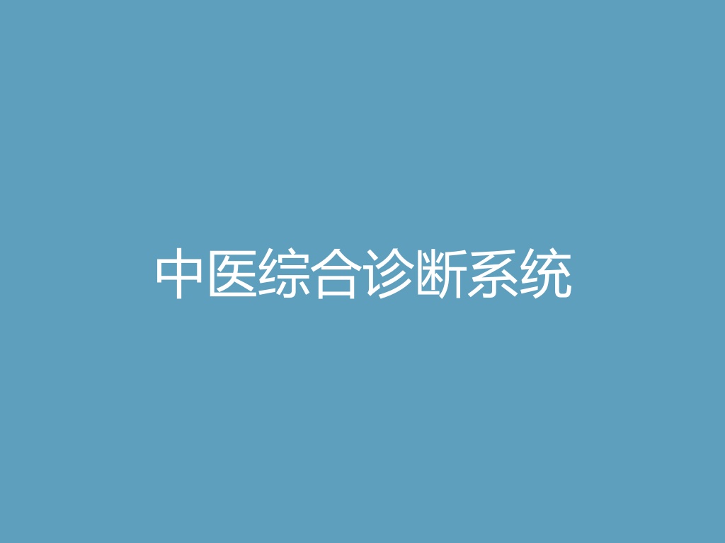 中医综合诊断系统